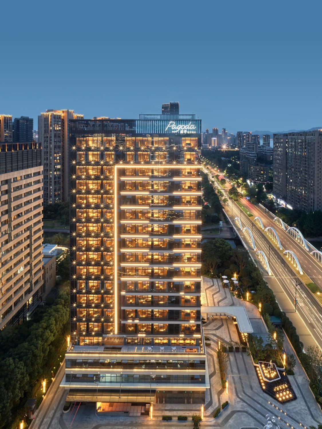 Pagoda Hotel Hangzhou Binjiang Exterior foto